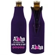 Full Color Zipper Fabric Bottle Coolie