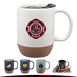 13 oz.Coffee Ceramic Mugs with Cork Bottom