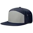 7 Panel Flat Bill Baseball Cap