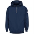 Bulwark® Men's FR Pullover Hooded Fleece 1/4 Zip Sweatshirt