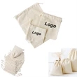 Custom Durable Cotton Canvas Drawstring Bags 5 x 7 inch