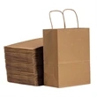 Custom Small Brown Kraft Paper Gift Bag with Handles Bulk