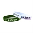 Custom Debossed Colorfilled Silicone Wristbands-H