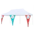 60"x82" Canvas Polyester Tent Corner Banner