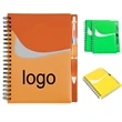 Wave pvc Coil flexible notebook w/ pen