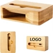 Eco-Friendly Bamboo Phone Holder Sound Amplifier