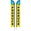15' Double Sided Portable Half Drop Banner w/ Hardware Set