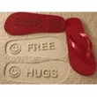 Customized Flip Flops with Talking Footprint