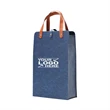 2 bottles wine leather tote bag