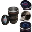 11.84 Oz Camera Lens Shape Stainless Steel Tumbler With Lid