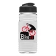 20 Oz. Clear Sports Bottle with USA Flip top lid
