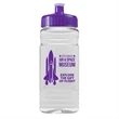 20 Oz. Clear Sports Bottle with Push-pull lid