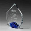 Ambient Blue Acrylic Diamond Trophy