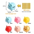 Six Colors Cute Piggy Bank - Small Size