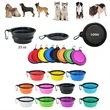 23oz Portable Collapsible Pet Bowl Carabiner Clip