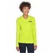 Team 365 Safety Yellow Ladies' Zone Performance Long-Sleeve