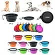 34oz Portable Collapsible Pet Bowl Carabiner Clip
