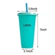 24oz Mood Stadium Color Change Cup/Straw/Lid Set