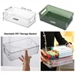 Stackable PET Clear Desktop Organizer Storage Basket