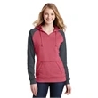 District Women's Lightweight Fleece Raglan Hoodie.
