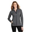 Eddie Bauer Women's Full-Zip Heather Stretch Fleece Jacket.