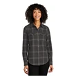 Port Authority Women's Long Sleeve Ombre Plaid Shirt
