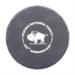 Valentia Round Slate Coaster (1 Color Imprint)
