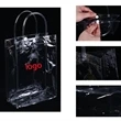 Clear Portable Collapsible Wine Cooler Bags with Handle