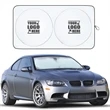 Custom Automotive Windshield Sunshades With Storage Pouch