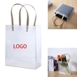 Frosted Clear Waterproof Plastic Gift Bag With Handle