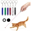 Mini Pet Laser Pointer Flashlight Keychain