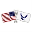 Officially Licensed U.S. and Air Force Flag Pin