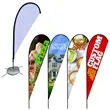 Custom Advertising Teardrop Flag w/ Hardware Set