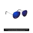 Color Mirrored Aviator Sunglasses