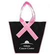 Inverted Trapezoidal Tote Bag Breast Cancer Awareness Ribbon