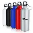 13/17/20/25/34 Oz. Aluminum Water Bottle w/Carabiner