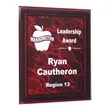 8" x 10" Acrylic Marble Border Plaque Red