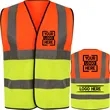 Premium Knitted Hi Vis Class 2 Safety Loop & Hook Vest