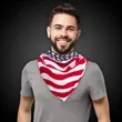 Stars and Stripes 22" Cotton Bandanna