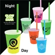 12 oz. Nite Glow Stadium Cup/Straw/Lid Set