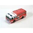 Foldable Die-cut Fire Truck,Full Color Digital