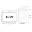 Plastic PVC Waterproof ID Card Name Badge Holder Clear
