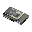 RFID Blocking Front Money Clip Card Holder Alloy Wallet