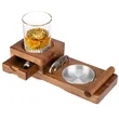Cigar Ashtray Coaster With Whiskey Glass Tray