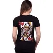 Queen Playing Card Newly Wed Mrs. Wife Women's V-Neck Tee
