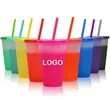 Mood Stadium Cup Color Changing Mug with Lids & Straws