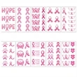 Pink Ribbon Temporary Tattoos Skin Decals