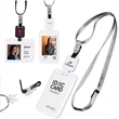 Retractable Badge Reel with Hard Plastic ID Card Holder