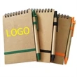 Portable Spiral ECO Jotters With Pen