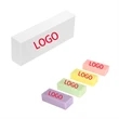 Multicoloured PVC Rectangular Block Shape Portable Eraser